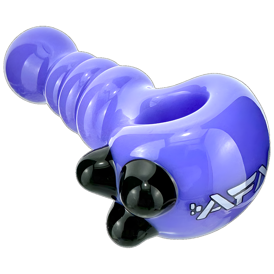 4" AFM Three Point Colored Borosilicate Glass Hand Pipe | AFM Smoke