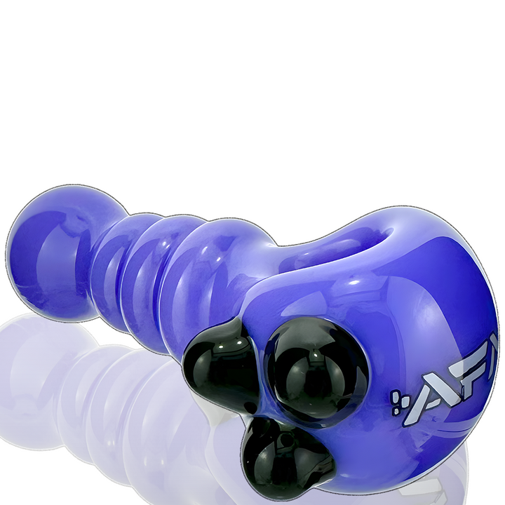 4-Inch AFM Three Point Colored Borosilicate Glass Hand Pipe — Glass Spoon Pipe