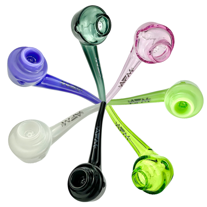 5.5" AFM Daffodil Borosilicate Glass Screen Hand Pipe | AFM Smoke