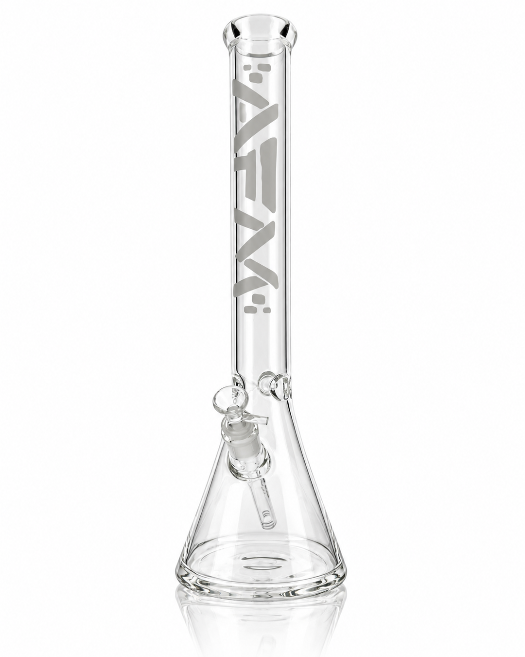 18" AFM Classic Clear Glass Beaker Bong, 5mm Thick