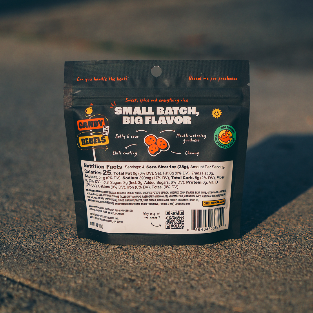 Chilli Bomba Spicy Blasters Chili Chamoy Candy 4oz Bag | AFM Smoke