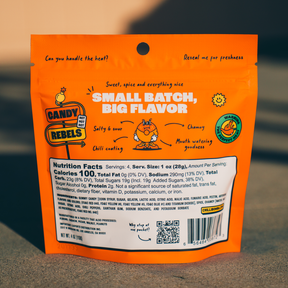 Chilli Bomba Spicy Peach Rings Chili Chamoy Candy 4oz Bag