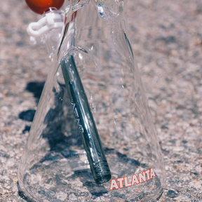 18" Atlanta Basesball 5mm Beaker Bong Bundle