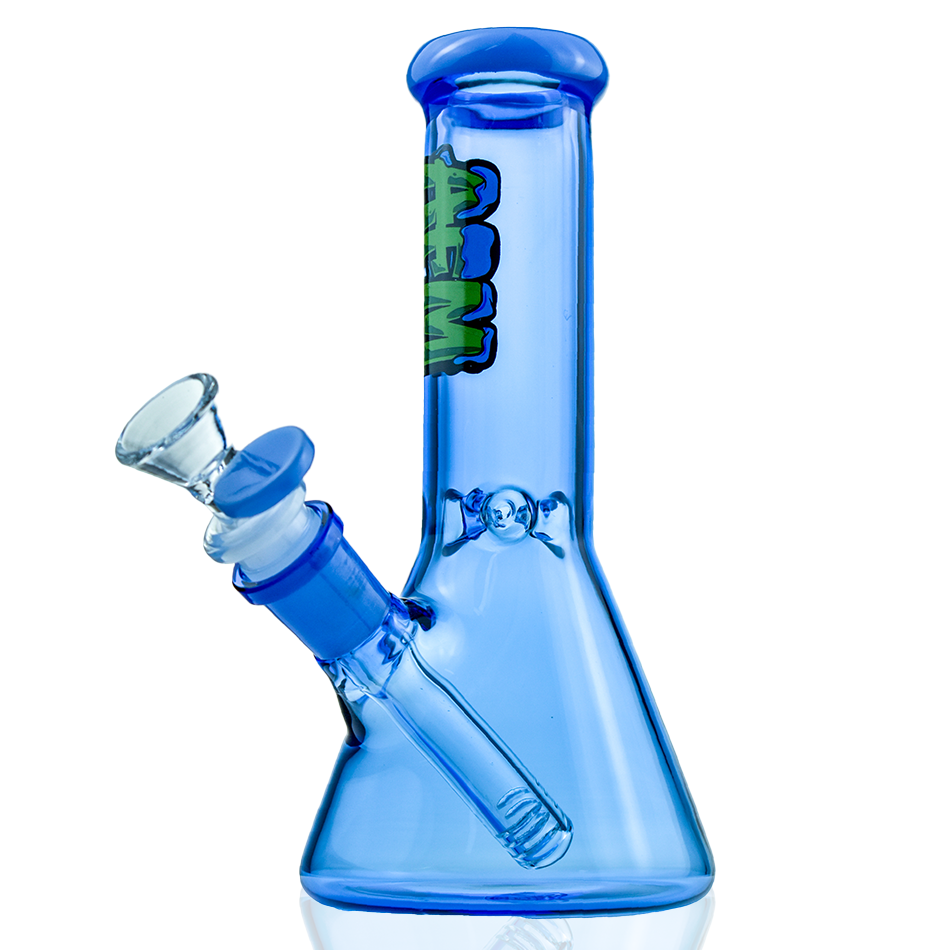 7" Double Full Color Mini Glass Beaker Bong Box Set