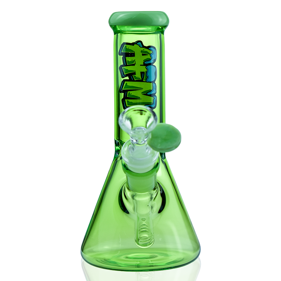 7" Double Full Color Mini Glass Beaker Bong Box Set