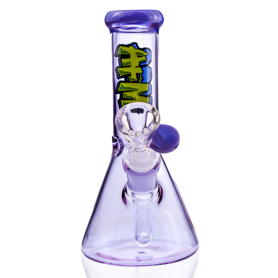 7" Double Full Color Mini Glass Beaker Bong Box Set