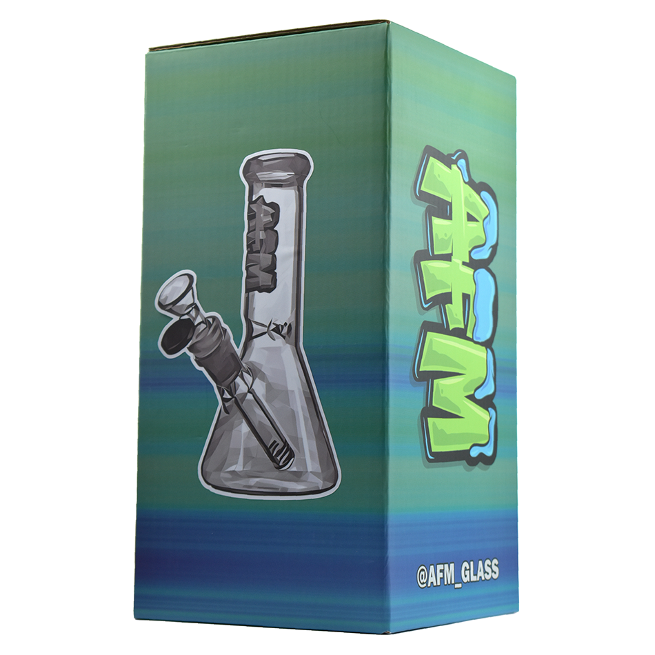 7" Double Full Color Mini Glass Beaker Bong Box Set