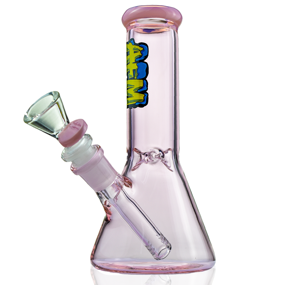 7" Double Full Color Mini Glass Beaker Bong Box Set