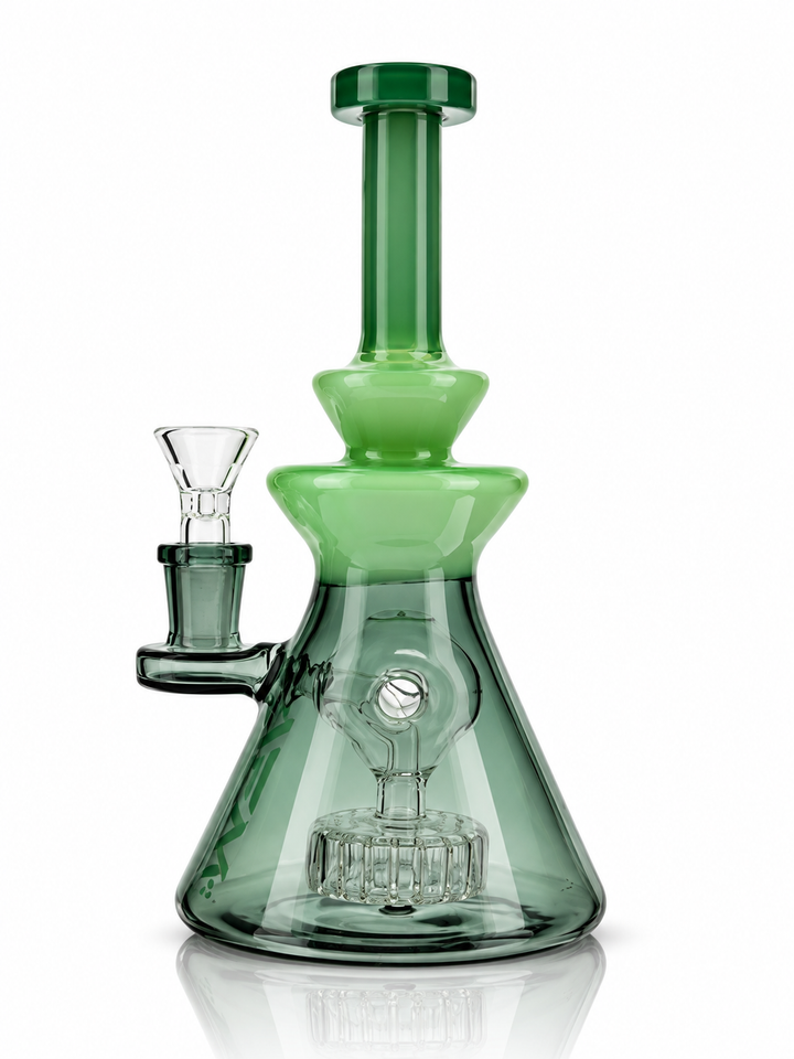 8" AFM Swiss Pyramid Color Glass Dab Rig