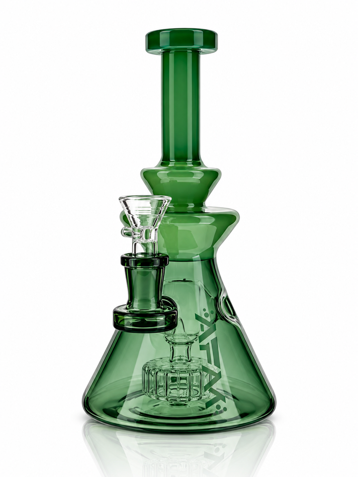 8" AFM Swiss Pyramid Color Glass Dab Rig