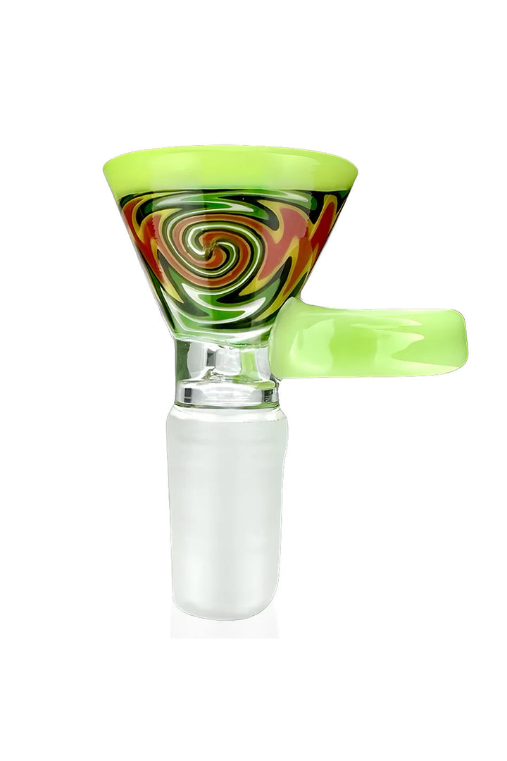 AFM Lucky Goat Rasta Vortex Glass Bowl