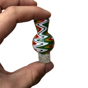 AFM Turbo Groovy Reversal Glass Spinner Carb Cap + 2 Pearls