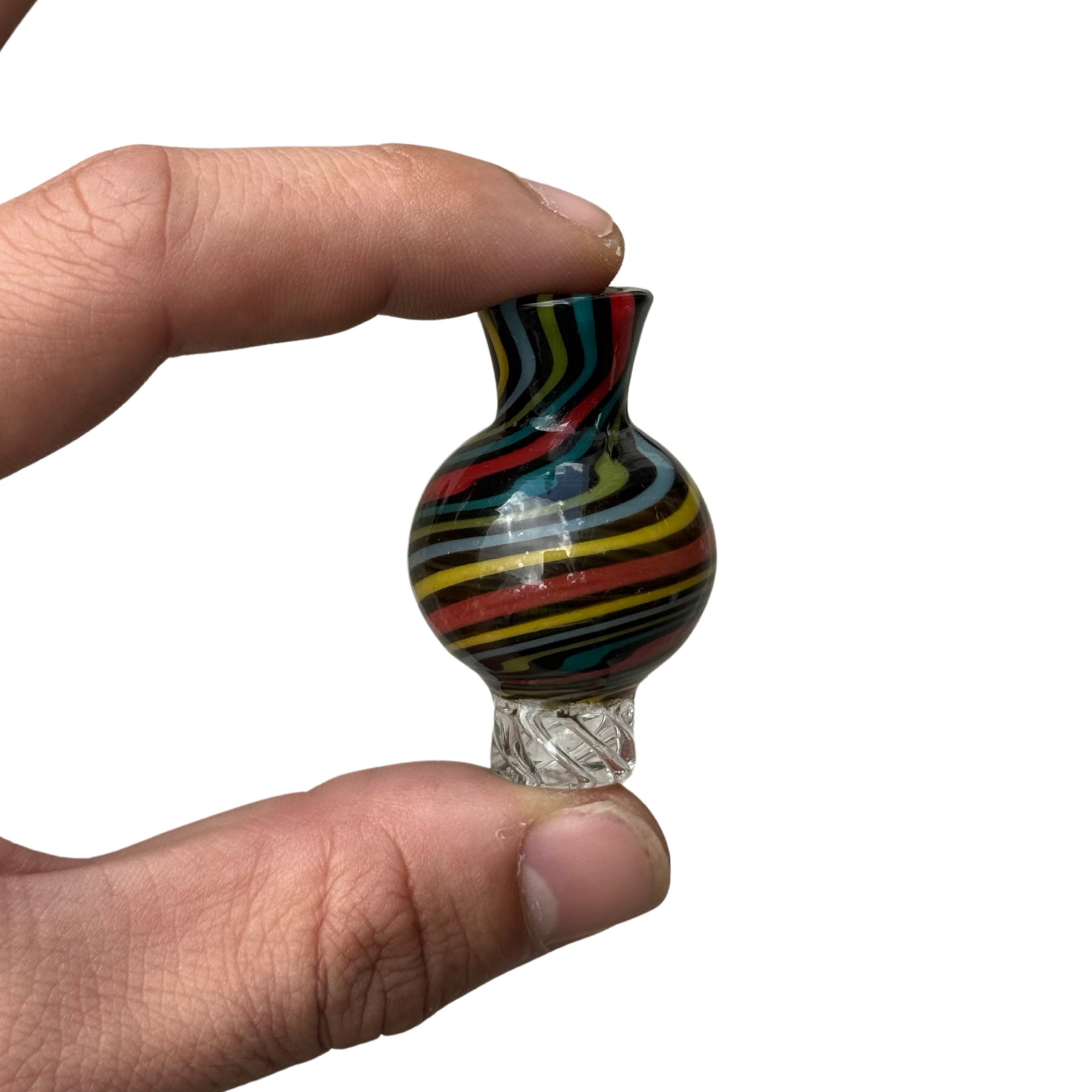 AFM Turbo Groovy Reversal Glass Spinner Carb Cap + 2 Pearls