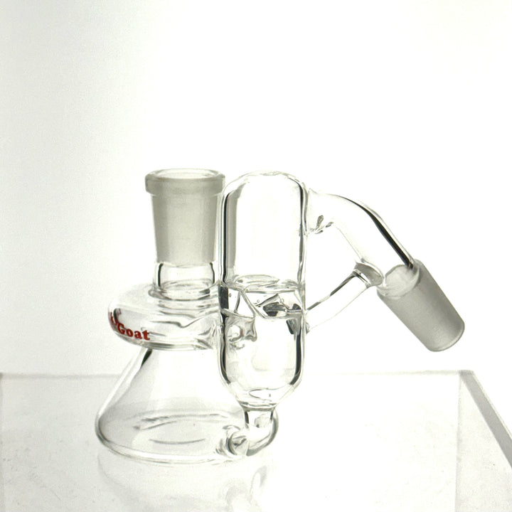 Lucky Goat Vortex Clear Glass 3″ Dry Ash Catcher 14mm Male/ 18mm Male