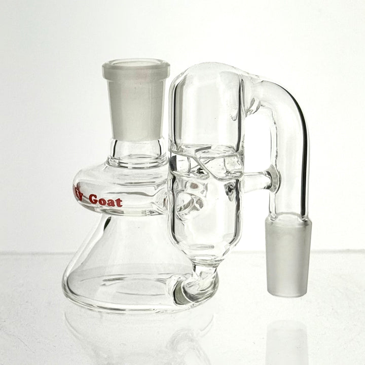 Lucky Goat Vortex Clear Glass 3″ Dry Ash Catcher 14mm Male/ 18mm Male