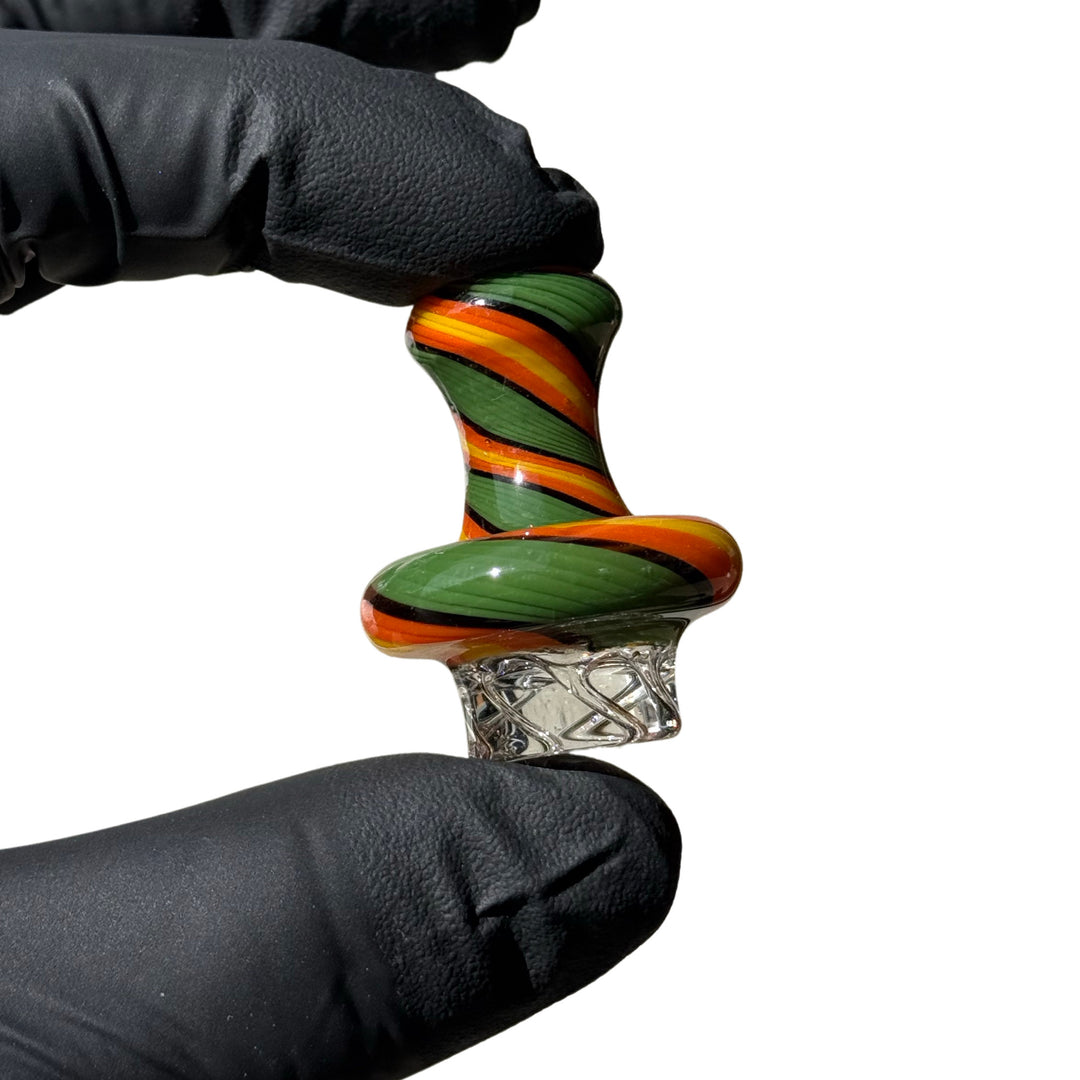 AFM Lolli Turbo Glass Spinner Carb Cap + 2 Pearls