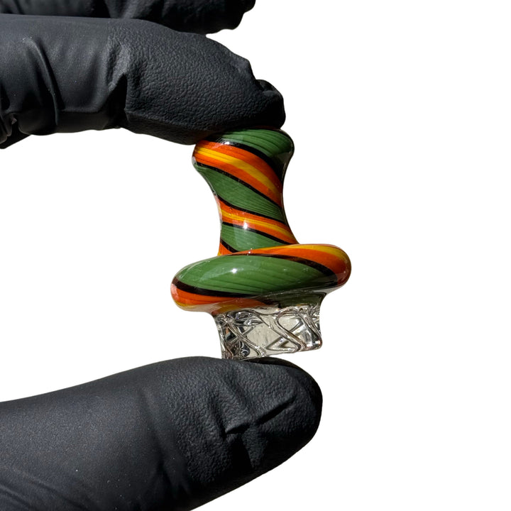 AFM Lolli Turbo Glass Spinner Carb Cap + 2 Pearls