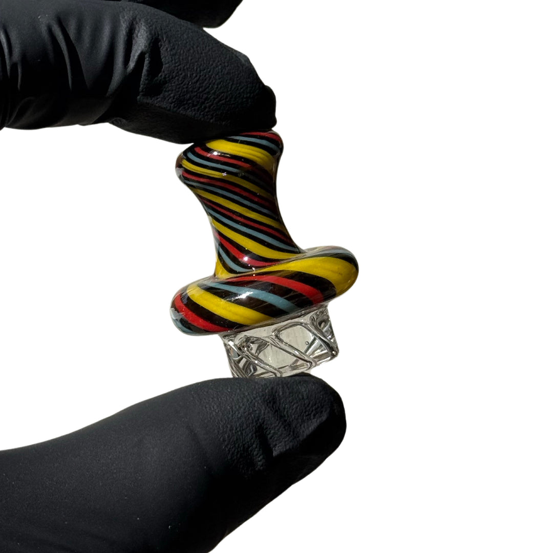 AFM Lolli Turbo Glass Spinner Carb Cap + 2 Pearls