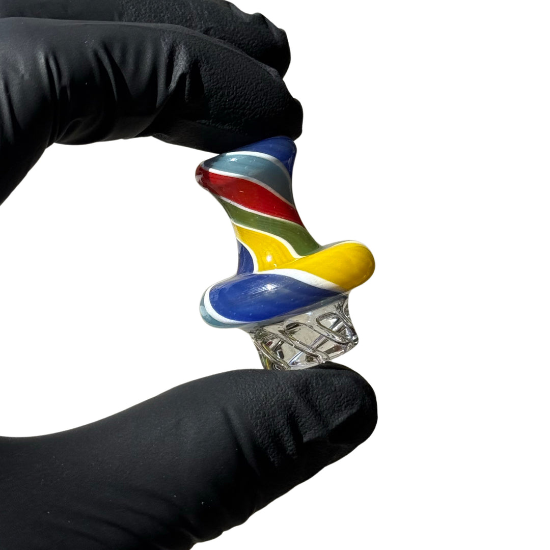 AFM Lolli Turbo Glass Spinner Carb Cap + 2 Pearls