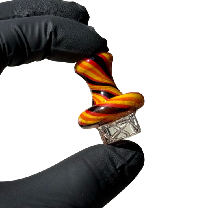 AFM Lolli Turbo Glass Spinner Carb Cap + 2 Pearls