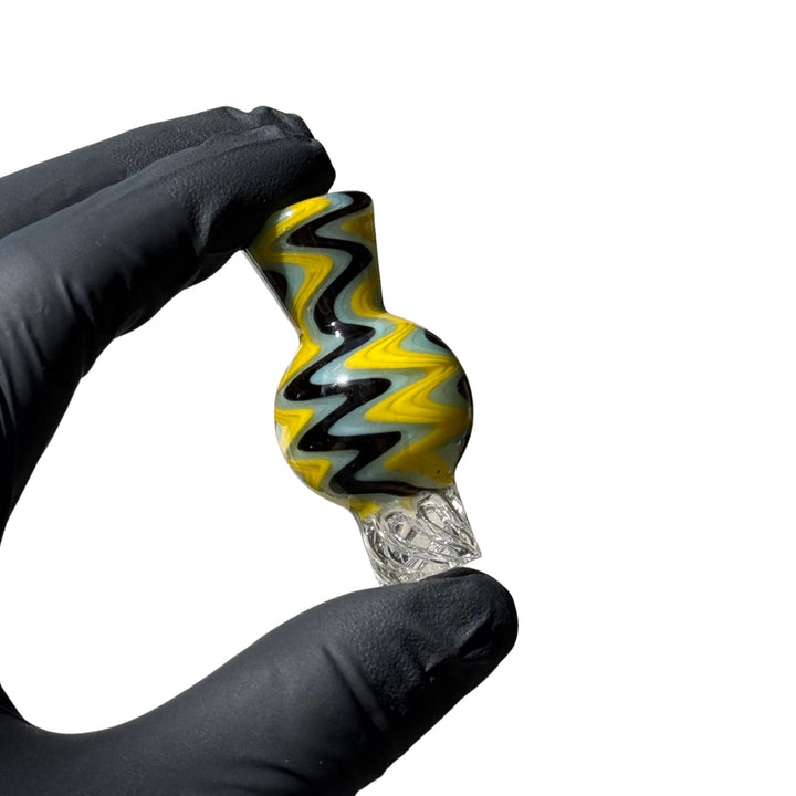 AFM Turbo Groovy Reversal Glass Spinner Carb Cap + 2 Pearls | AFM Smoke