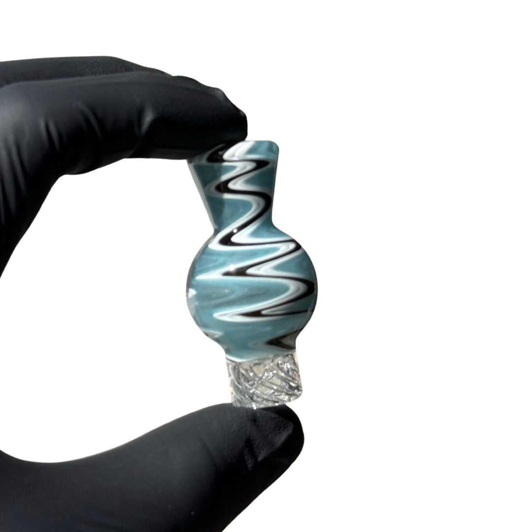 AFM Turbo Groovy Reversal Glass Spinner Carb Cap + 2 Pearls | AFM Smoke