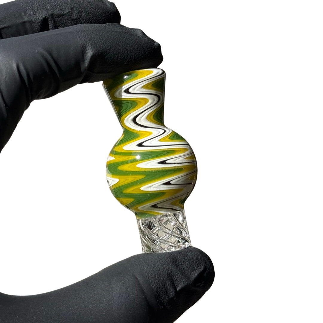 AFM Turbo Groovy Reversal Glass Spinner Carb Cap + 2 Pearls | AFM Smoke