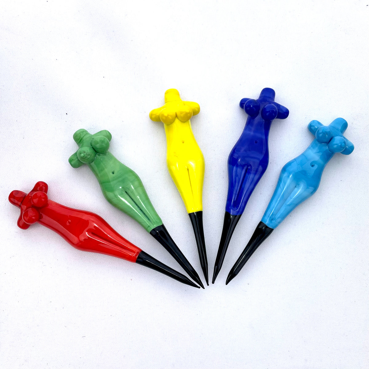 AFM Colored Female Body Glass Dabber Tool