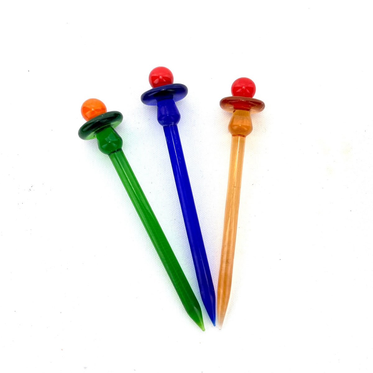 AFM Colored Glass Dabber And Carb Cap 2in1 Tool