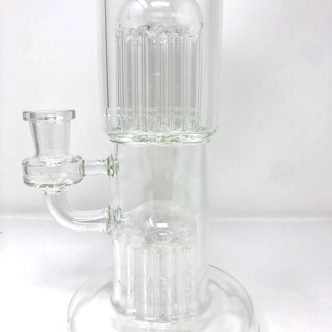 12" AFM Glass Double Cosmos Glass Dab Rig - Clear | AFM Smoke
