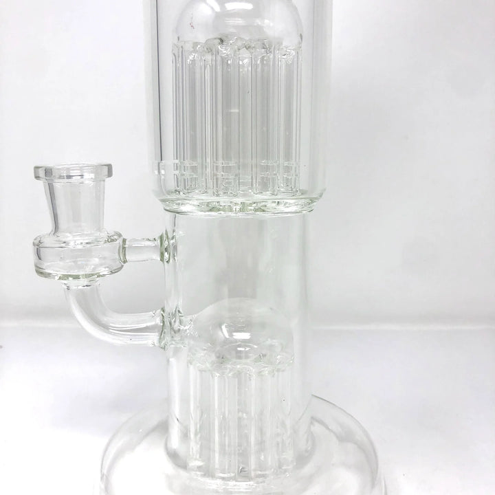 12" AFM Glass Double Cosmos Glass Dab Rig - Clear | AFM Smoke