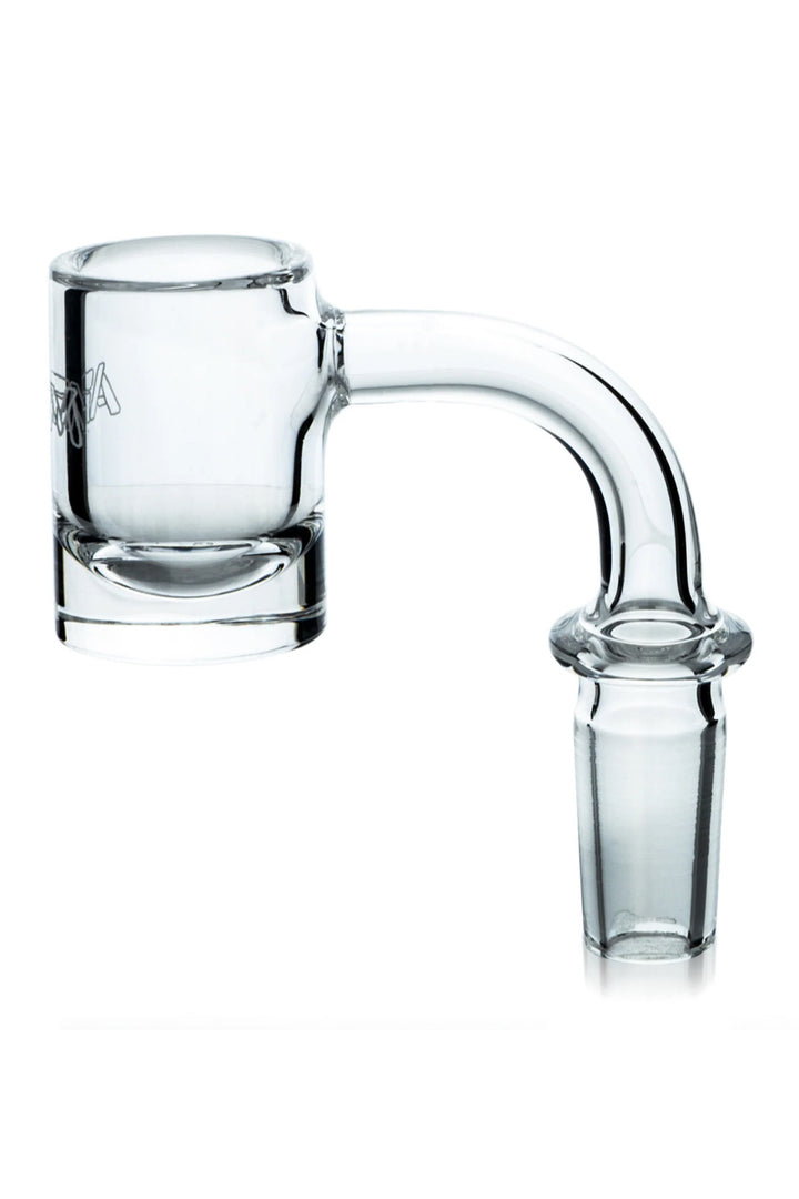 AFM Thick Bottom Round Quartz Dab Banger – 3 mm Walls, 5 mm Thick Base &amp; 25 mm Bucket Nail | AFM Smoke
