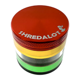 Sir Shredalot 4 Piece Window Chamber Metal Herb Grinder - 63mm