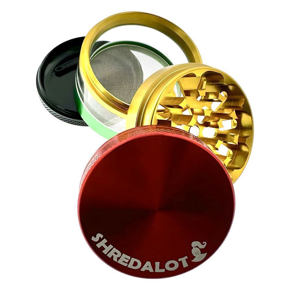 Sir Shredalot Window Chamber Grinder – 63mm | AFM Smoke