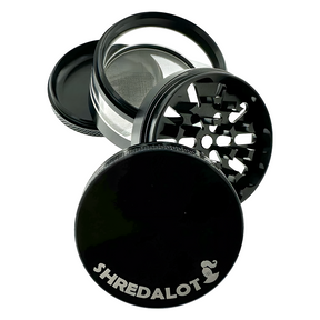 Sir Shredalot 4 Piece Window Chamber Metal Herb Grinder - 63mm