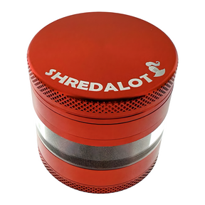 Sir Shredalot 4 Piece Window Chamber Metal Herb Grinder - 63mm