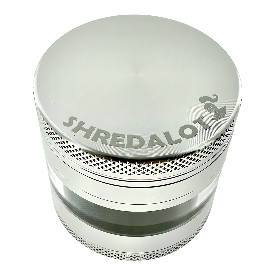 Sir Shredalot 4 Piece Window Chamber Metal Herb Grinder - 63mm