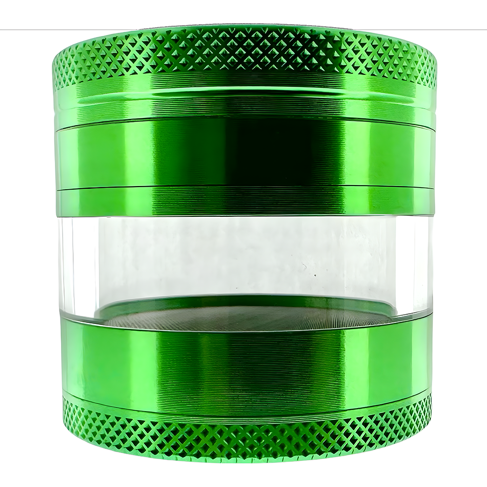 Sir Shredalot 4 Piece Window Chamber Metal Herb Grinder - 63mm