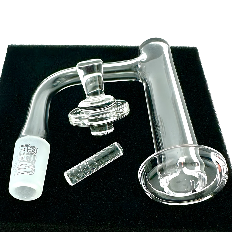Lab Quartz Bucket 20mm With 14mm Male Adapter – For High-Temp Or Clean Applications