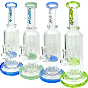 10.5" Ten Arm Bottle Scientific Glass Dab Rig