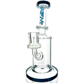 8" AFM Puck Clear Glass Mini Dab Rig