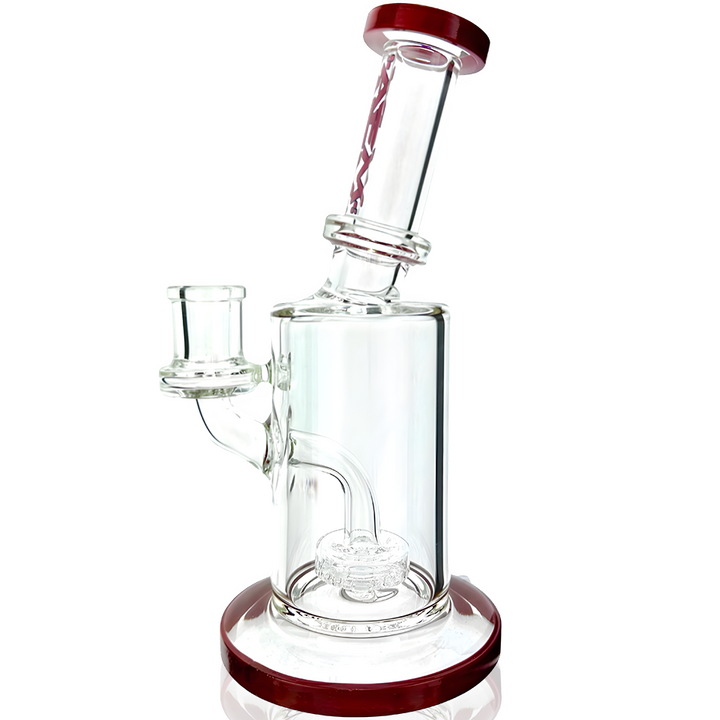 8" AFM Puck Clear Glass Mini Dab Rig