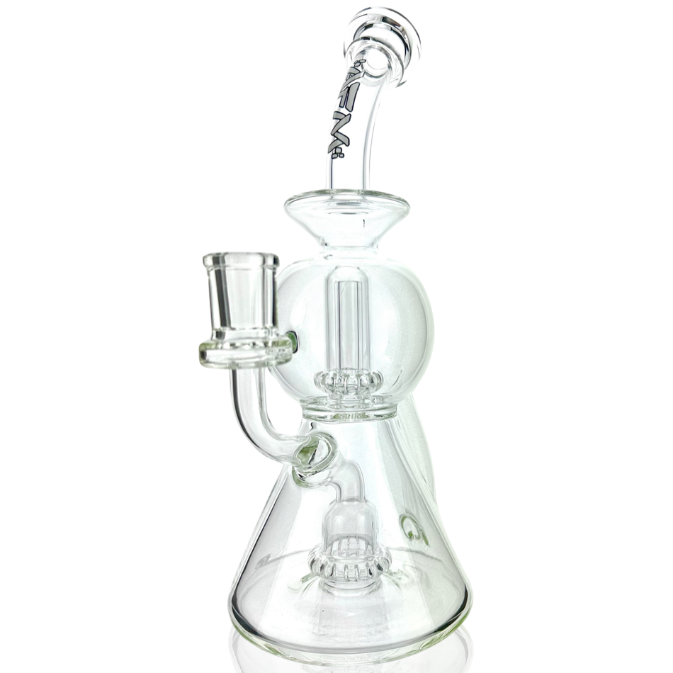10" UFO Starship Clear Glass Recycler Dab Rig