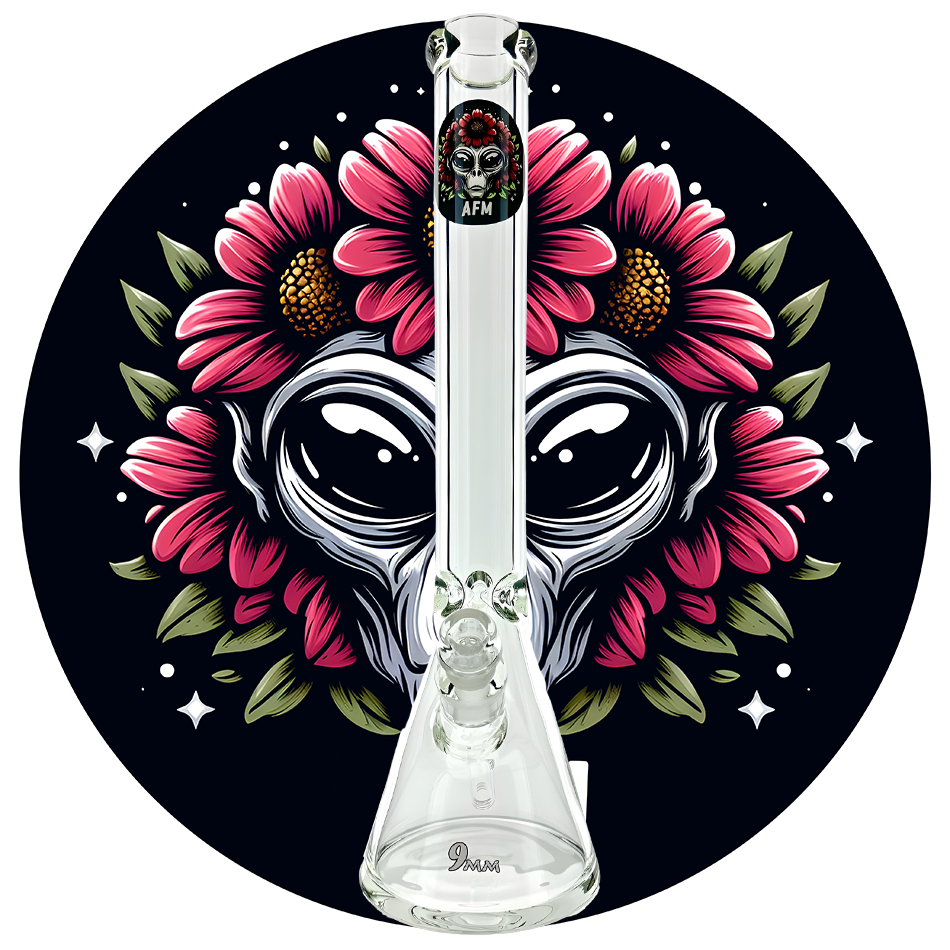 AFM 18" OG 2.0 Clear Glass Beaker Bong – 9mm