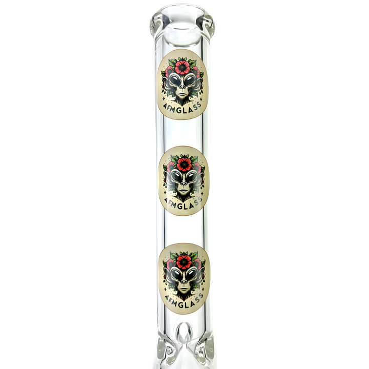 18" AFM Limited Decal Beaker 5mm - 4 Pieces Only | AFM Smoke