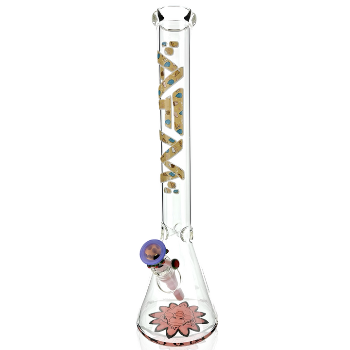18" AFM Purple Munching Glass Beaker Bong Bundle Set | AFM Smoke