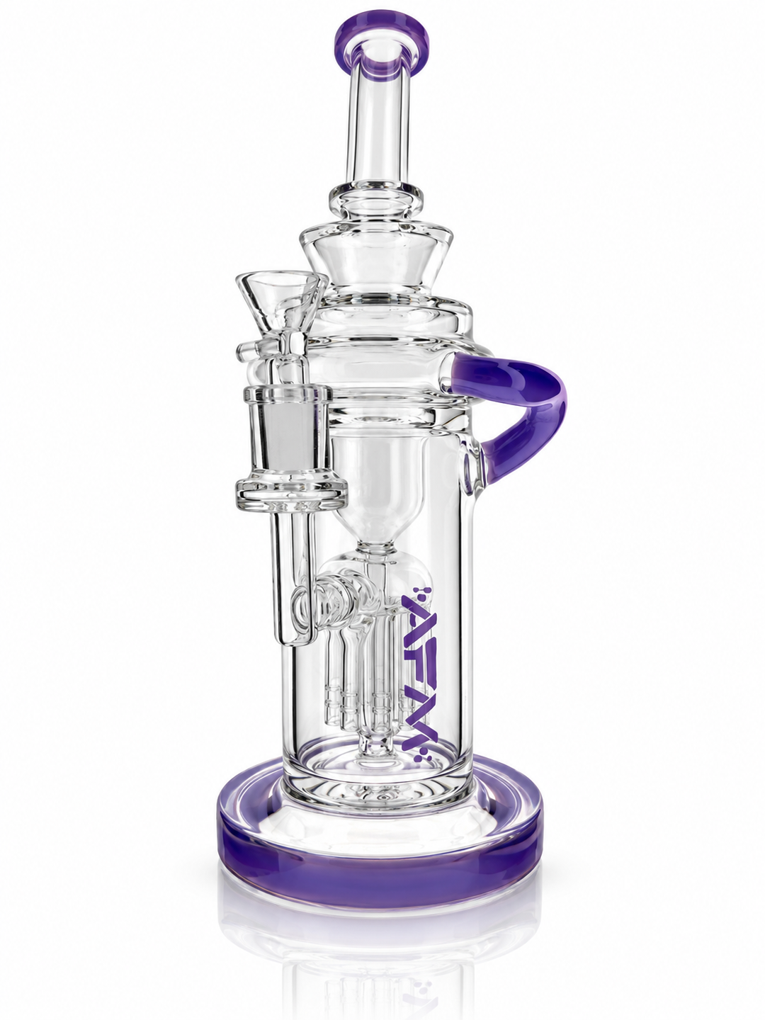 AFM 10″ Power Station Color Glass Recycler Dab Rig