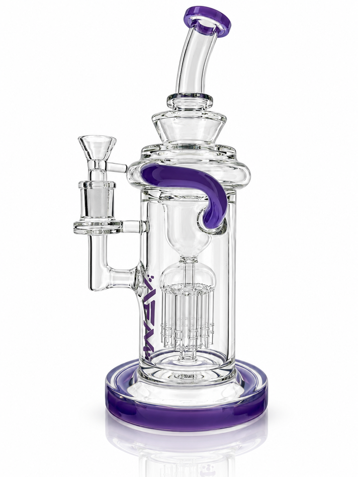 AFM 10″ Power Station Color Glass Recycler Dab Rig