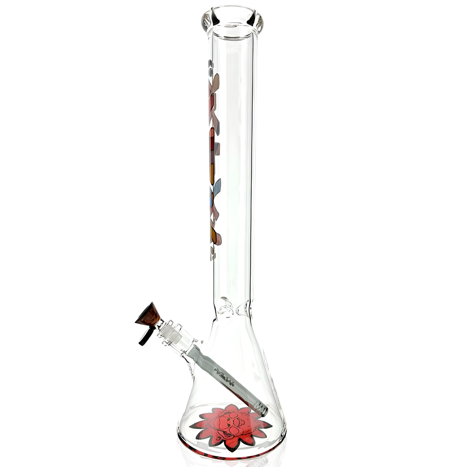 18" AFM Artsy Glass Beaker Bong Bundle Set