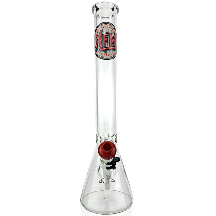 18" Atlanta Baseball 5mm Beaker Bong Bundle